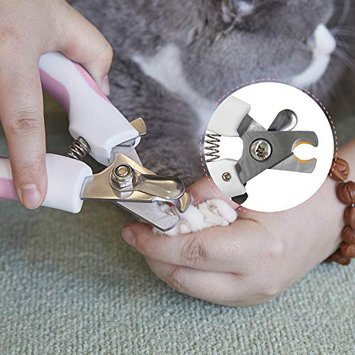 Luccalily Cat Nail Clipper with Safety Guard, Pet Nail Clipper and Claw