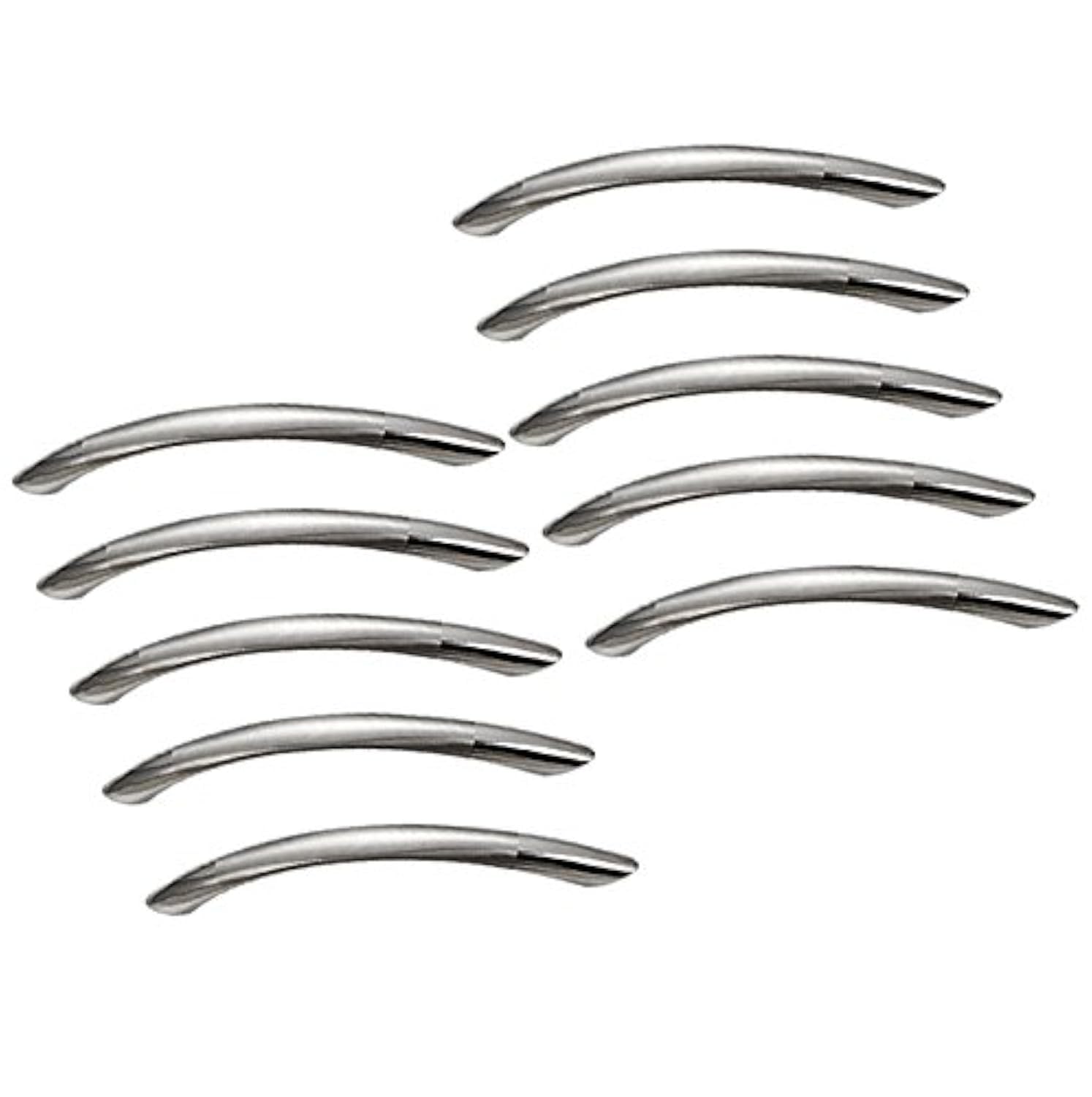 E EBETA - 20 Pack 128mm Brushed Stainless Steel Kitchen Drawer Pulls Silver