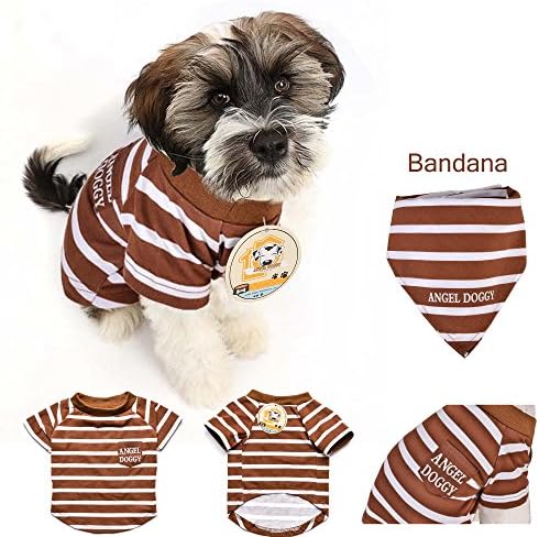 AngelDoggy.INC Dog T-Shirt- Small & Medium Dogs Apparel- Trendy Dogs’ Clothes (S)