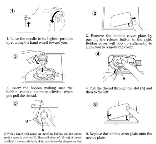 6 ilauke+Bobbins+Threads+Polyester+Prewound