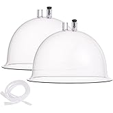 Vacuum Cupping Machine Accessories, Meifuly Upgraded Premium 7.28inch Diameter Extra-Large Vacuum Therapy Machine Cups with Y Type Hose (1 Pair)