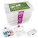 Small Plastic Organizer Boxes with 10 Adjustable Dividers 5.125