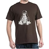 CafePress Dark T-Shirt - linux tux penguin Dark T-Shirt