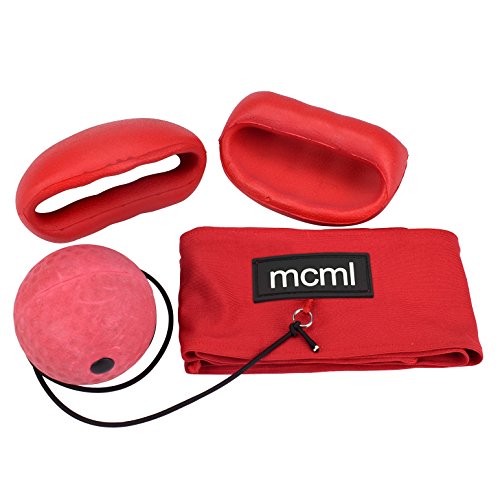 OUTFANDIA Boxing Reflex Ball Head Cap Punch Gloves 3pcs Boxing Gear Combo Gym Equipment Set - Fitness Accessories for Reflex Speed Training - Thumbnail 5