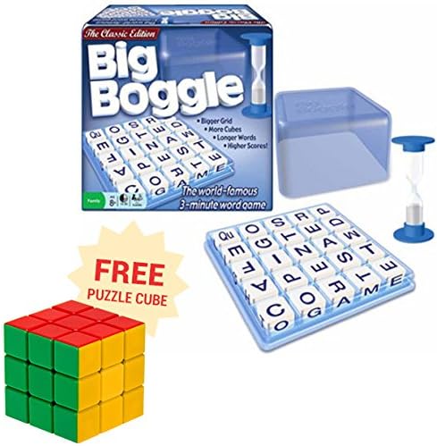 Big Boggle with Free Brybelly Puzzle Cube