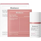 BIODANCE Collagen Glass Skin Duo: Collagen Real Deep Mask & Pore Perfecting Peptide Cream Bundle for Plumping Hydration, Firming, Korean Skin Care, Valentines Day Gifts for Her, Skin Care Set