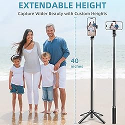 MACOO Selfie Stick Phone Tripod with Remote Upgrade