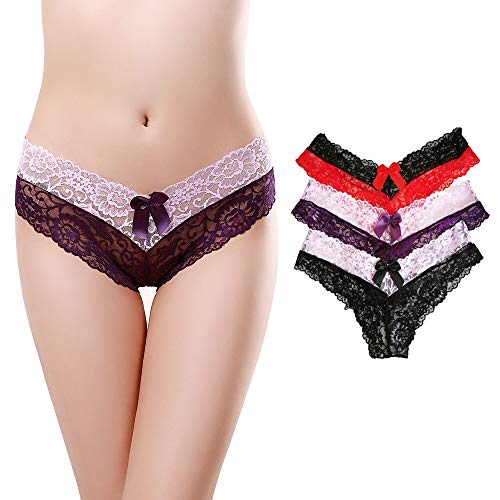 Bezioner-Donna-Slip-Cotone-Intima-Mutandine-con-Pizzo
