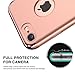 RANVOO iPhone 7 Case, Slim Fit Thin Hard Stylish Cover 3 in 1 Detachable Case, Rose Gold, [Clip-ON Series]