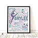PrintChicks Dance Art Personalized Typography Print - Dancer Custom Poster Wall Art Decor. SHIPS 1-2 DAYS ARRIVES BEFORE CHRISTMAS!