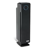 GermGuardian Air Purifier for Home with HEPA Pure Filter, for Wildfire Smoke, Pet Dander, Pollen, Odors, Large Rooms Up To 870 Sq. Ft., Removes 99.97% Pollutants, UV-C Light, 28", AC5350B, Black