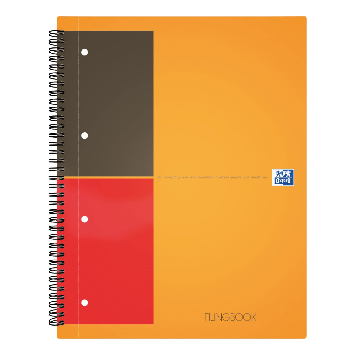 Oxford International ActiveBook 2 Wire Ruled with integral Pocket 80 Pages [40 Sheets] A5+ Ref N001412 (Pack of 5)