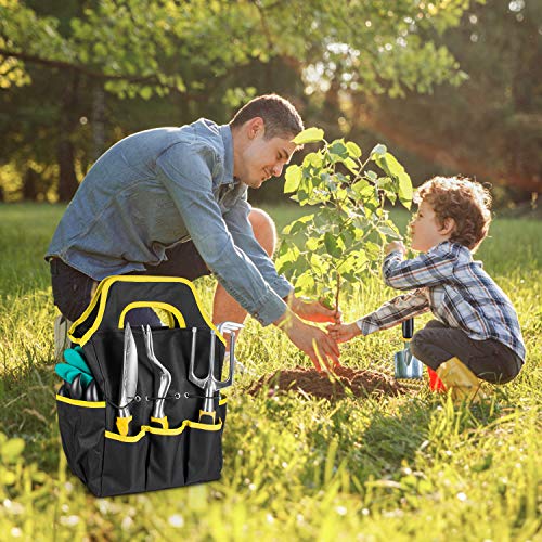 AUTUY Garden Tool Set Garden Tools for Gardening 31 Piece Aluminum Tool Kit with Storage Pocket Garden Tool Set for Men Women