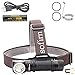 Led Headlamp, Sofirn SP40 Super Bright 1200 Lumen Head lamp, Rechargeable CREE XP-L 5500K Magnetic Tailcap Torch, 18650 battery and USB Cable Inserted