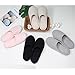 Ofoot Women's Cotton Memory Foam Washable Anti-Slip Indoor Slippers