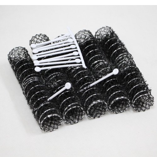 Aisilk Warranty,(2.6'' long x 1.2 Diameter OR 1.1'' Diameter) 10pcs Hair Curlers Rollers Style Brushes Bristle Comb Party w/Plastic Pins (1.1'' Diameter)