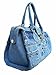 BDJ Classic Blue Denim Jean Doctor Style with Hand Stitching Edge Women Handbag