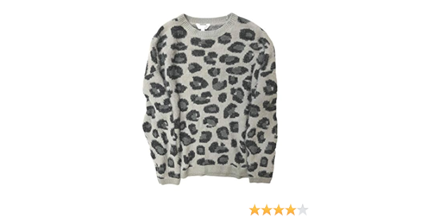 grey leopard print sweatshirt