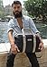 Moiré Forlenza Weekend Genuine Leather Luxury Mens Travel Duffel Bag Fits 17