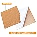 50 Pack Self-Adhesive Cork Sheets Squares 4