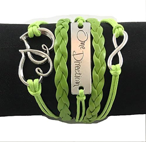 Handcrafted Bracelet Multiple Designs and Colors (Green One Direction)