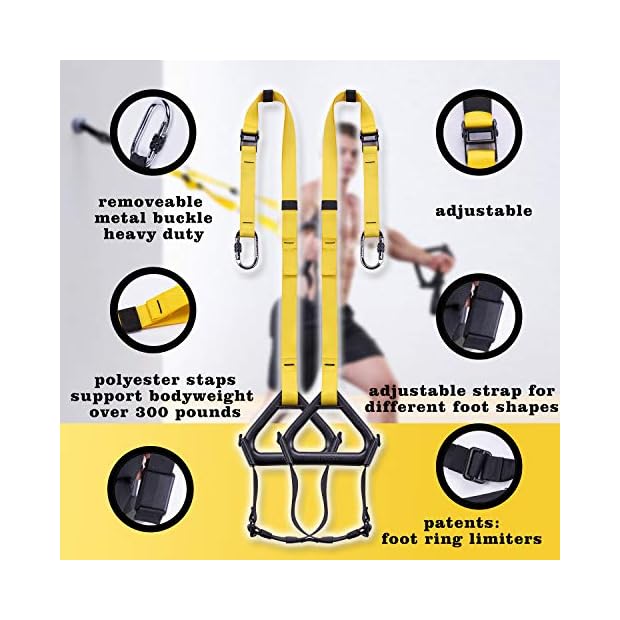 ZOVOTA Resistance Training Straps Set Home Gym Outdoor Fitness Training