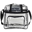 Eastsport Clear NFL Stadium Approved Tote, Black