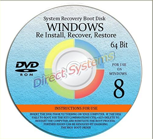 NEW WINDOWS 8 *2015* ANY Version of 64 Bit "HOME BASIC" or "HOME PREMIUM", Repair, Recovery, Restore, Re Install, Reinstall, Re-install &amp; Reboot Fix Boot Disk DVD