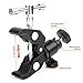 ChromLives Camera Clamp Mount Ball Head Monitor Clamp Super Clamp and Mini Ball Head Hot Shoe Mount with 1/4''-20 Tripod Screw for LCD/DV Monitor, LED Lights, Flash, Microphone and More 2Pack
