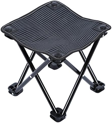 Portable Folding Outdoor Stool Chair Lightweight Sturdy Folding Collapsible Chairs Perfect for Hiking Fishing Travelling Garden Beach with Carry Bag