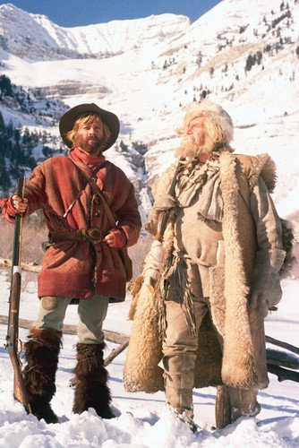 Robert Redford Will Geer Jeremiah Johnson classic pose in snow Utah mountains 24x36 Poster