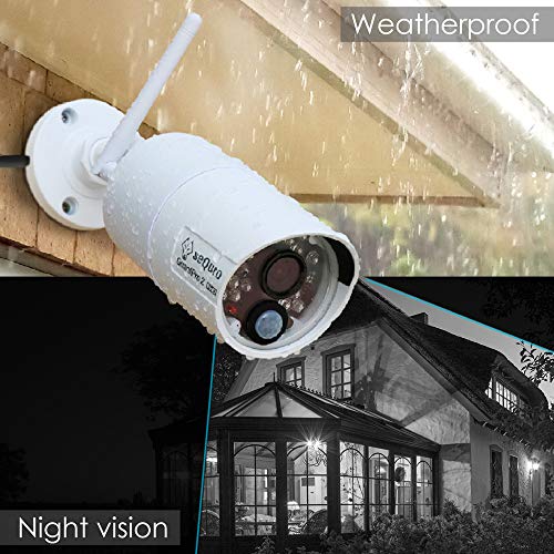 SEQURO GuardPro2 1080P Wireless Security Camera System Weatherproof