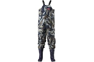 Taekwang Rainwear Fishing Chest Waders TK-C9102-1 for Men and Women – 2-Ply Nylon/PVC Coating Waterproof Chest Waders