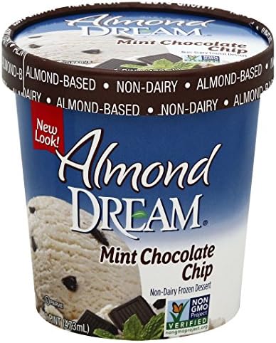 Almond Dream Chocolate Chip Non-Dairy Dessert, Mint, 16 oz (Frozen)