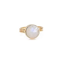 Dazzle Appeal Rose Quartz, Moonstone Round Gemstone