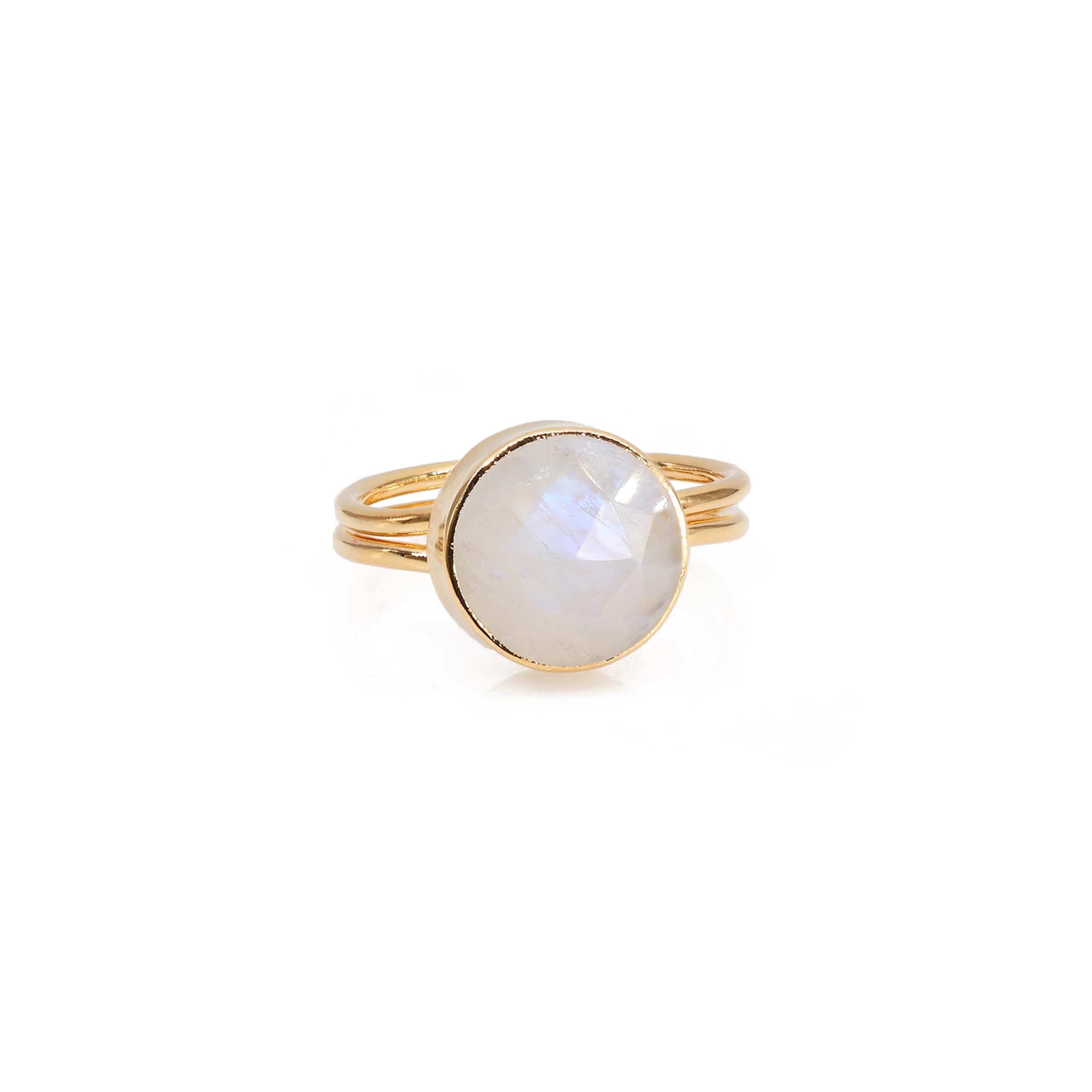 Dazzle Appeal Rose Quartz, Moonstone Round Gemstone