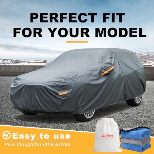 GUNHYI Funda Premium para Coche Ajuste Personalizado Mazda CX-5 CX5 (2012-2025), 16 Capas de Alta Resistencia Impermeable para Todo Clima con Puerta con Cremallera para Protección contra Sol, Lluvia