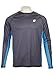 LAGUNA Men's UPF 50+ Lifeguard Loose-Fit Rashguard, Navy Heather/Hawaiian Ocean, X-Large