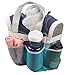 Go Fresh Shower Caddy, Now 30% Larger Than Most Caddies - 7 Pocket, Aqua Blue, Quick Dry & Rustproof