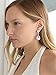 Mariell Rose Gold Wedding Dangle Earrings for Women, Bridal and Prom Jewelry, Infinity Symbol 8 Shape