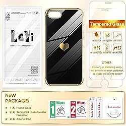 LeYi for iPhone-7 iPhone-8 Case: with Tempered