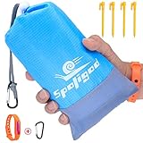 Spligod Sand Free Compact Beach Blanket for Beach, Outdoor Camping, Travel Light Waterproof Beach Mat(Size 79”x 55”)