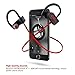 Sports Bluetooth Headphones Wireless, [DR ROCK] IPX7 Waterproof HD Stereo Sweatproof in Ear Earbuds w/Mic for Gym Running Workout 8 Hour Battery Noise Cancelling Headsets for iPhone and Android