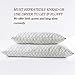 Adjustable Hypoallergenic Shredded Memory Foam Pillow, Xixi Home White Original Memory Foam Stuffed Pillow with Dust Mite Resistant Bamboo Cover, Neck and Shoulder Pain Relief (Queen)