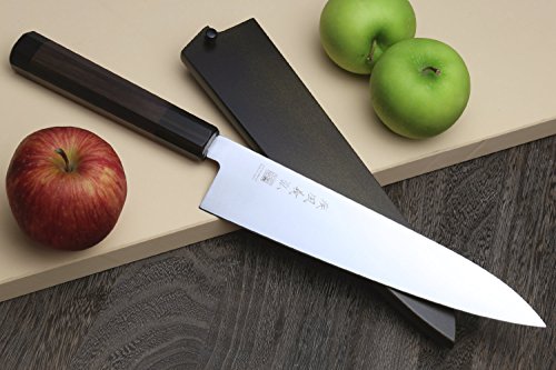 YOSHIHIRO Ice Hardened High Carbon Stainless Steel Wa Gyuto Japanese Chef Knife 9.5