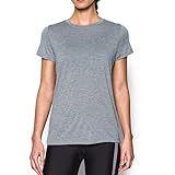 Under Armour Women's Tech Twist T-Shirt, Steel/Metallic Silver, Small