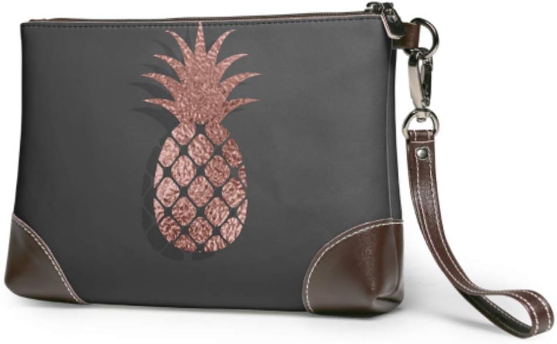 rose gold large clutch bag