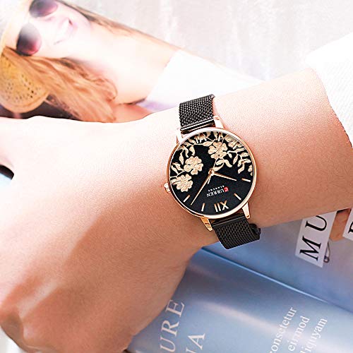 Reloj de Pulsera para Mujer con Correa de Acero Inoxidable y Cuarzo - Imagen 4