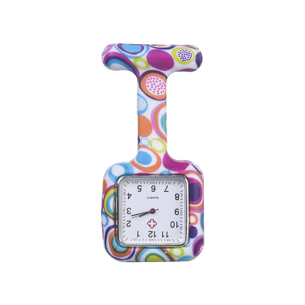 Weicam Square Silicone Nurse Doctor Wholesale Pin-on Brooch Watch Pocket Watches