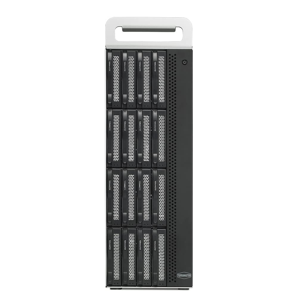 TERRAMASTER D16 Thunderbolt 3 (D16-331) Compact Tower RAID Enclosure - RAID 0/1/5/6/10/50 External Hard Drive Storage